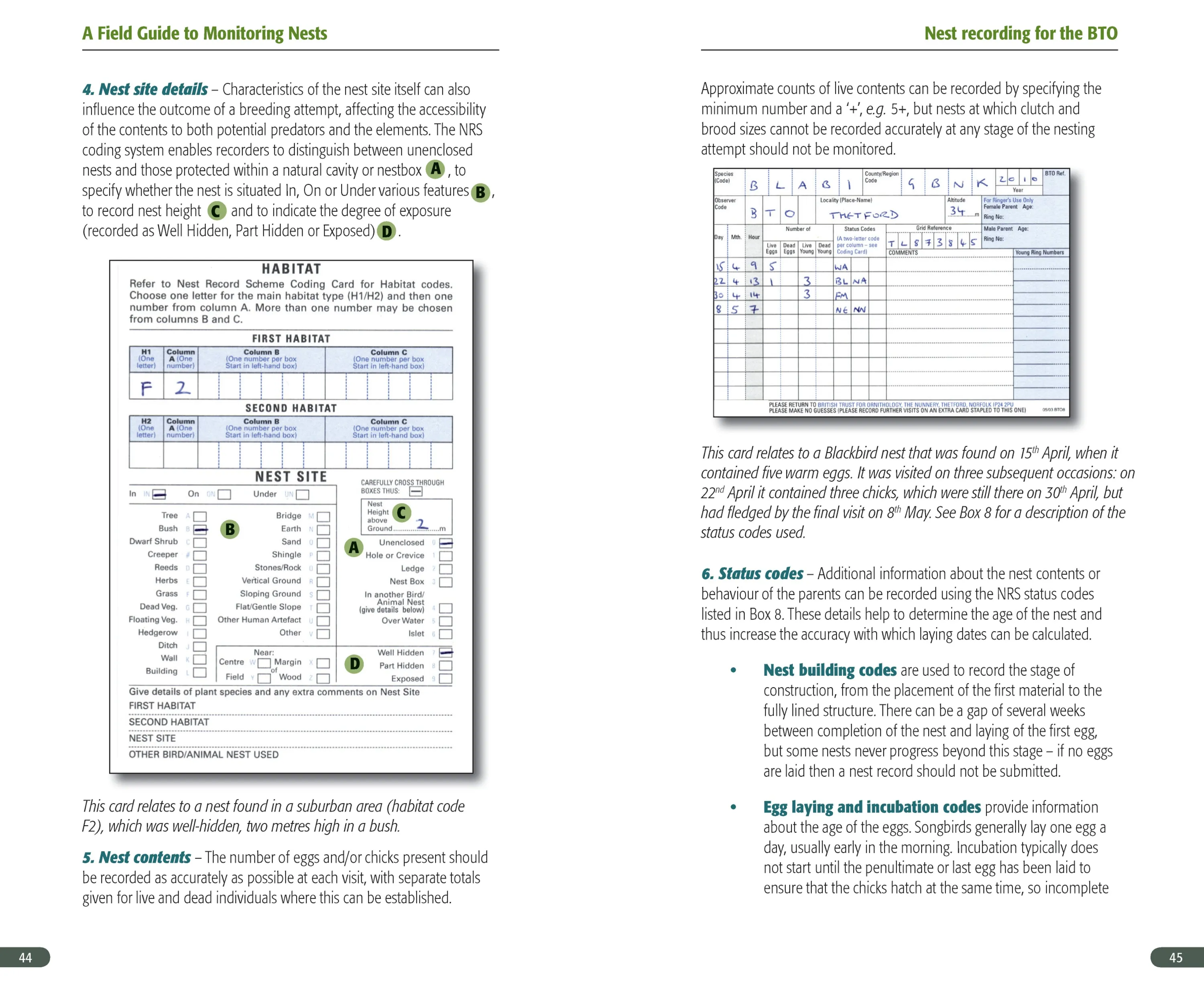 A Field Guide to Monitoring Nests