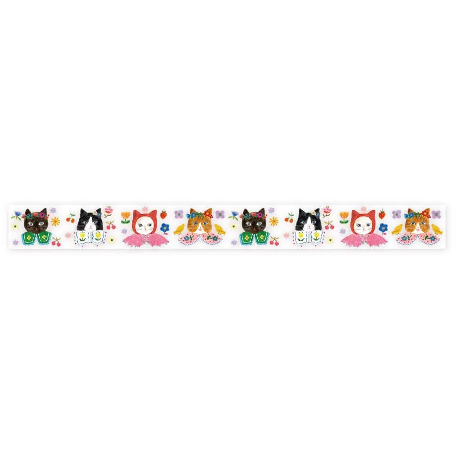 Aiko Fukawa Clear Masking Tape - Cat Cat