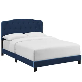 Amelia King Performance Velvet Bed By Modway - MOD-5865 - Navy