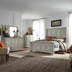 Big Valley 361W-BR-CPBDMC King California Panel Bed, Dresser & Mirror, Chest