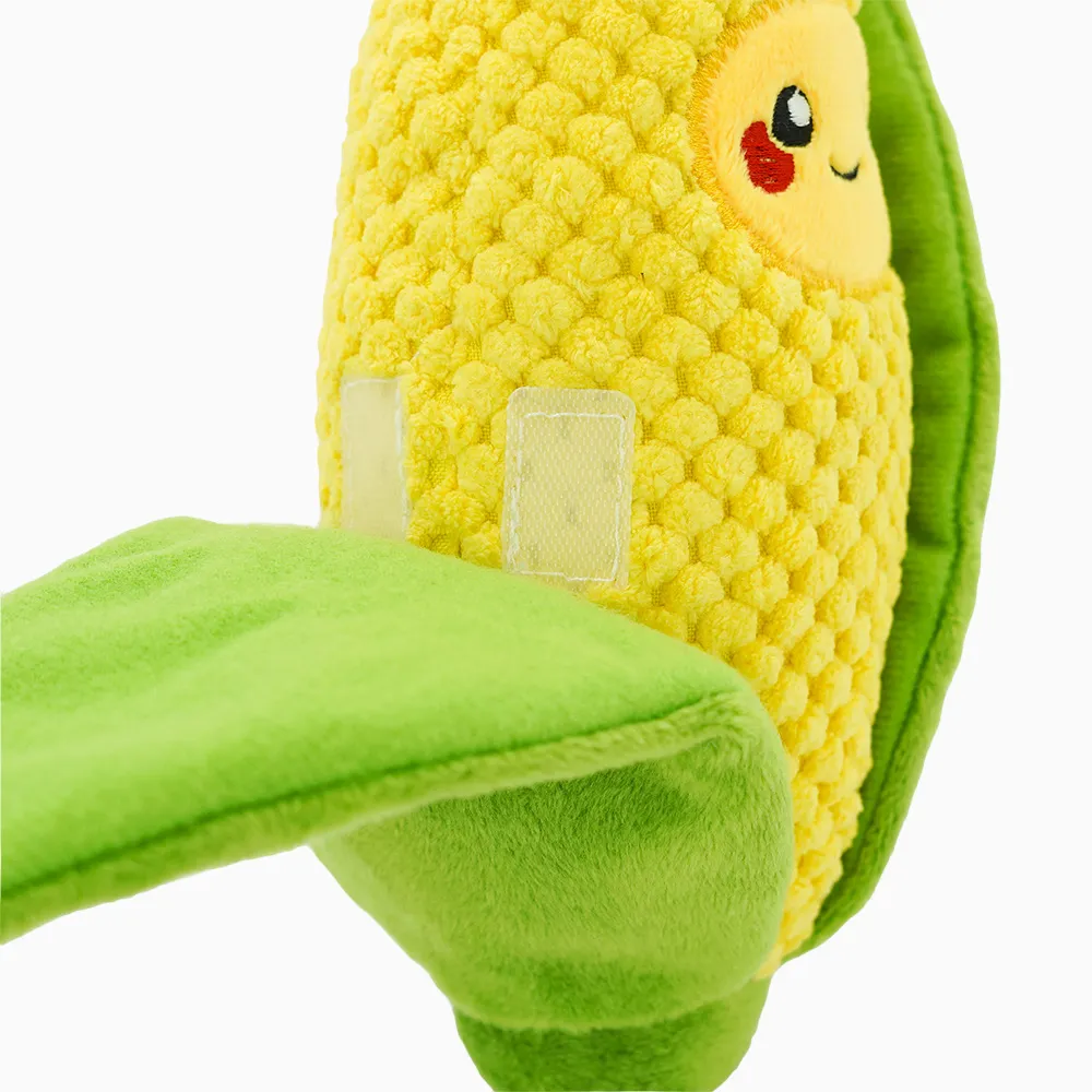 Camping Corn on the Cob Plush Dog Toy