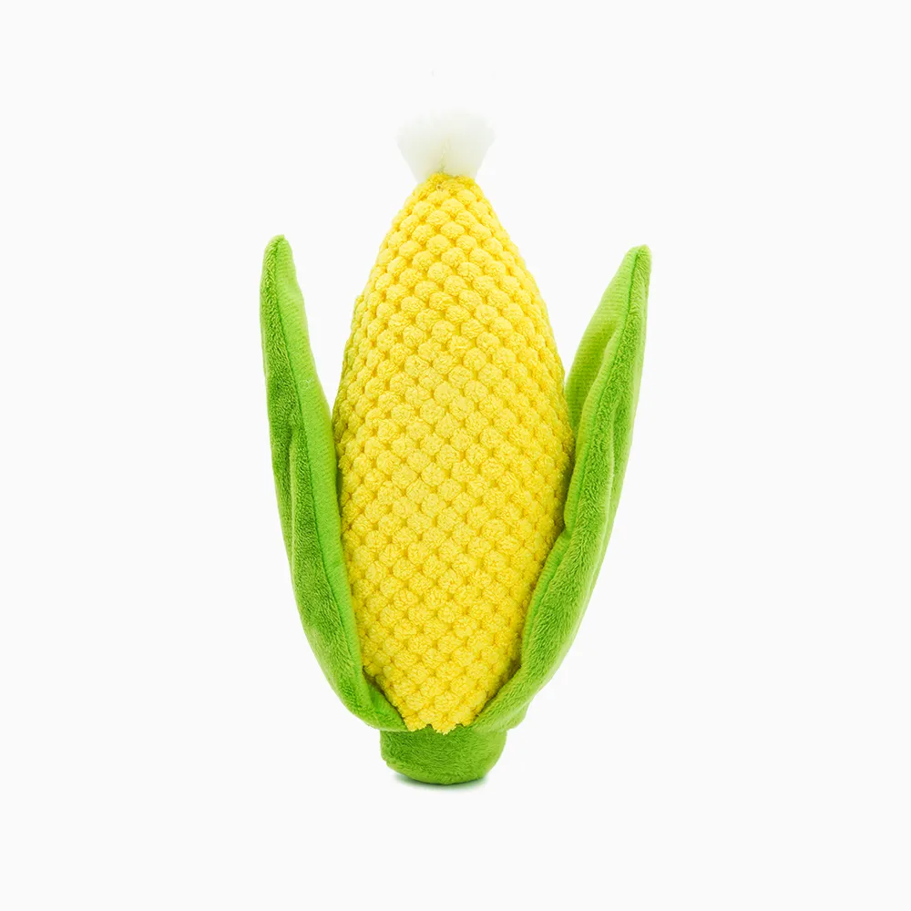 Camping Corn on the Cob Plush Dog Toy