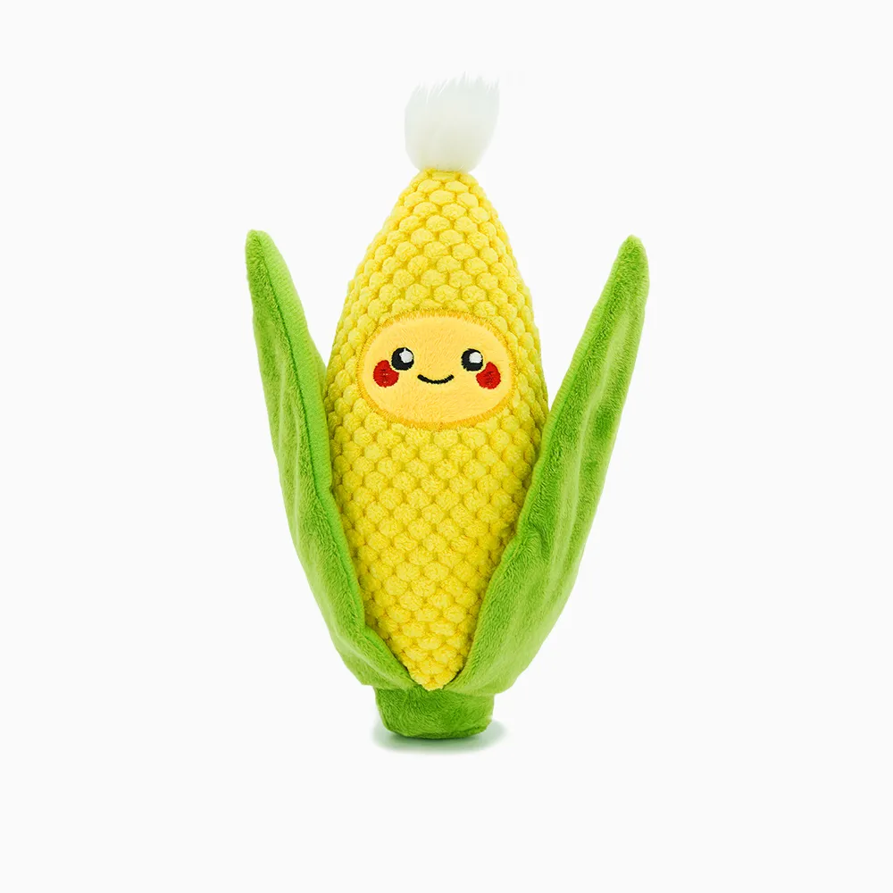 Camping Corn on the Cob Plush Dog Toy