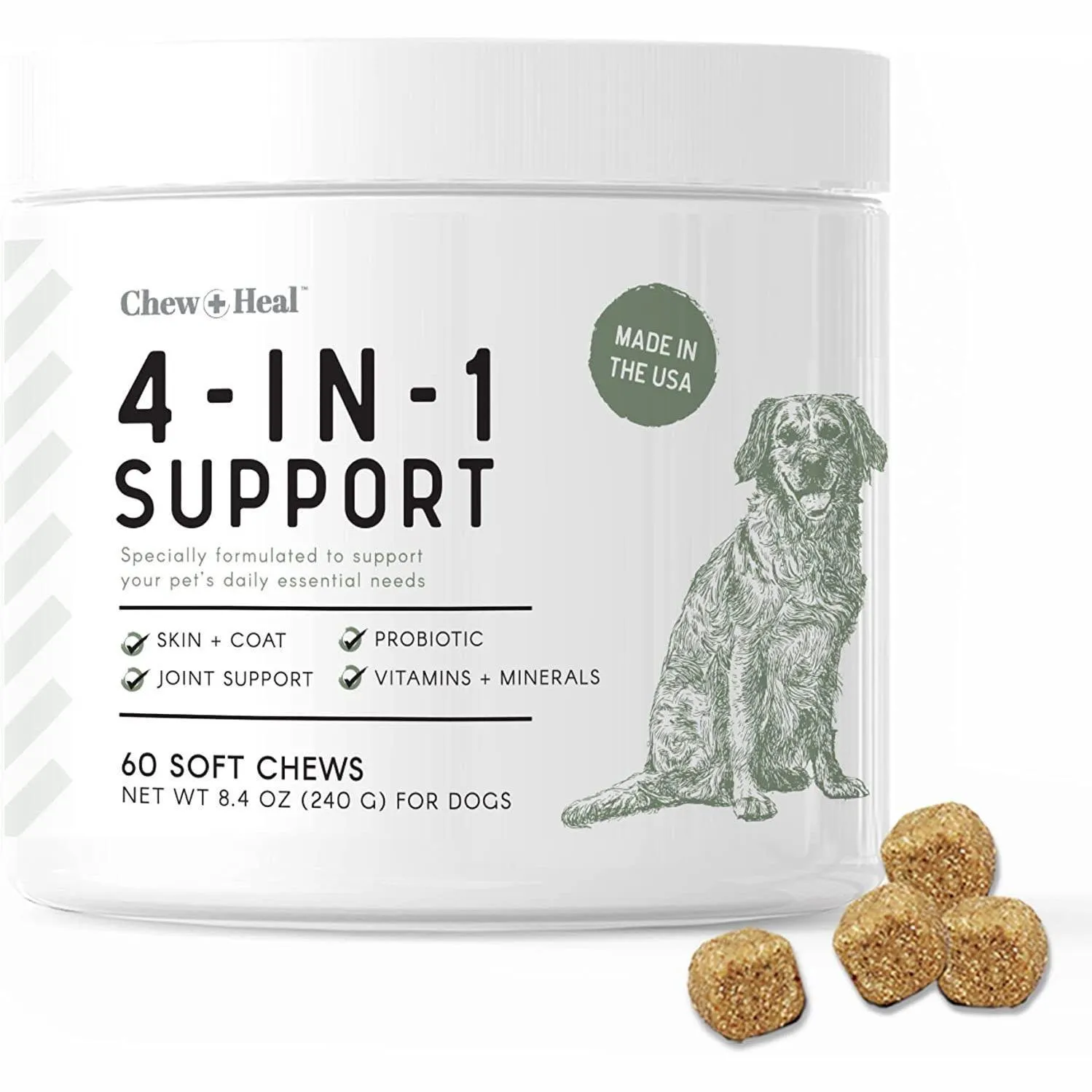 Chew   Heal 4-IN-1 Vitamins and Minerals To Improve Support