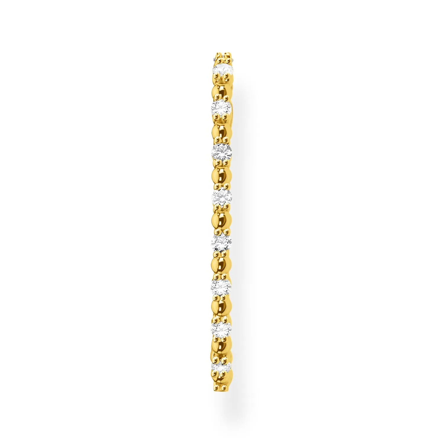 Ear Stud White Stones (Single)