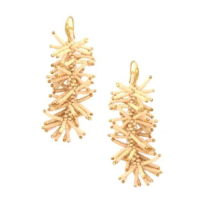 EARRING FLO ANTIQUE BEIGE