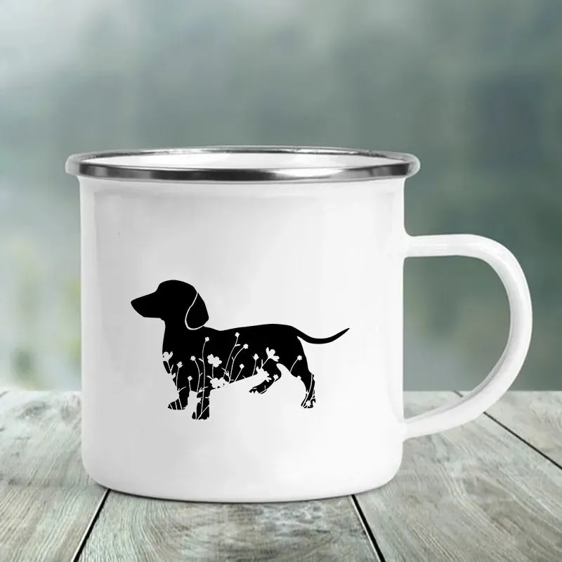 Enamel Mug 'I Love Dachshunds'