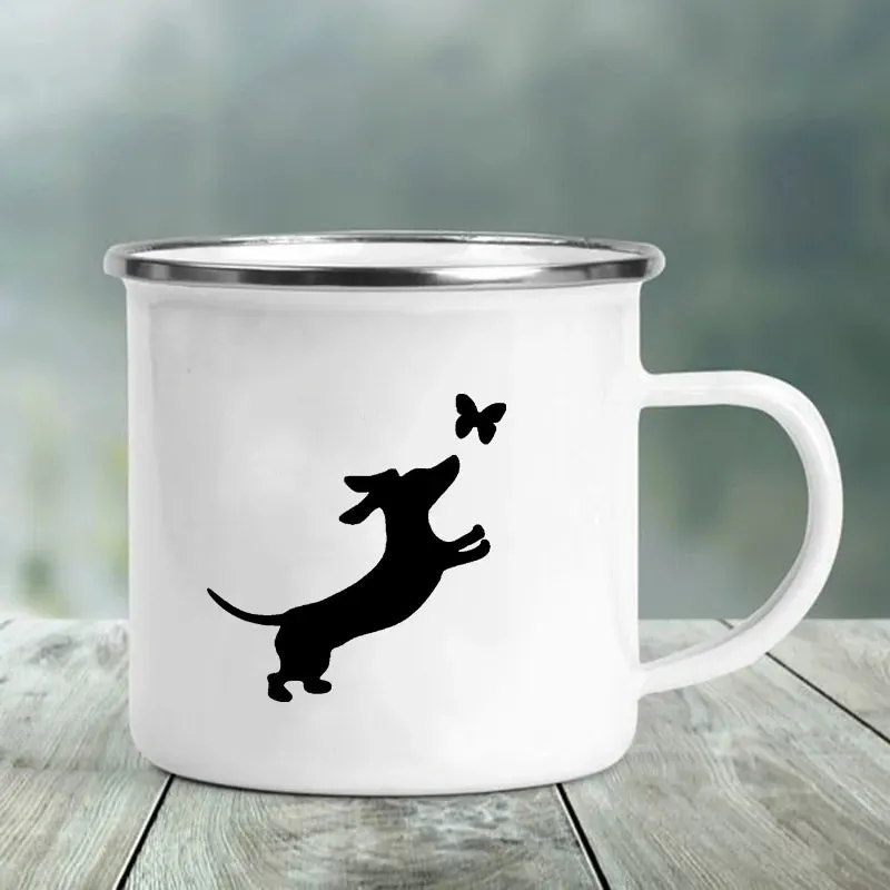 Enamel Mug 'I Love Dachshunds'