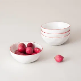 Feldspar Geranium Ice Cream Bowl