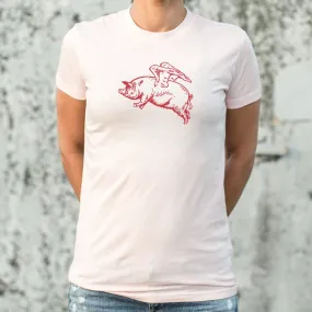 Flying Pig T-Shirt (Ladies)