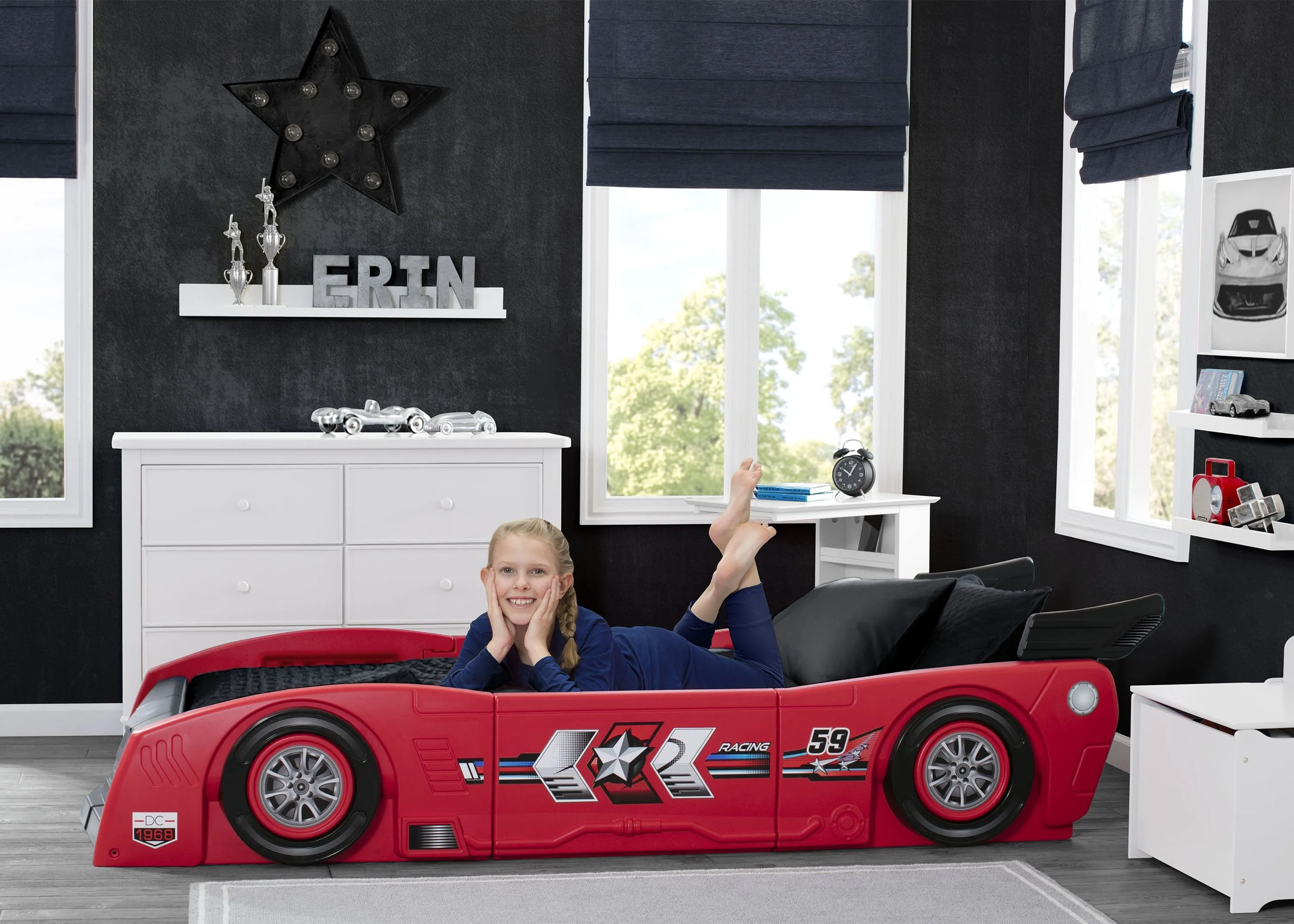 Grand Prix Race Car Toddler-to-Twin Bed