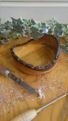 Hand Turned Bowl - Natural Edge - Wood Unknown