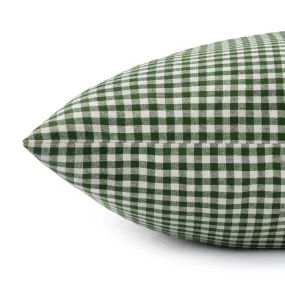 Heather Taylor Home x TFD Mini Gingham Hunter Green Dog Bed