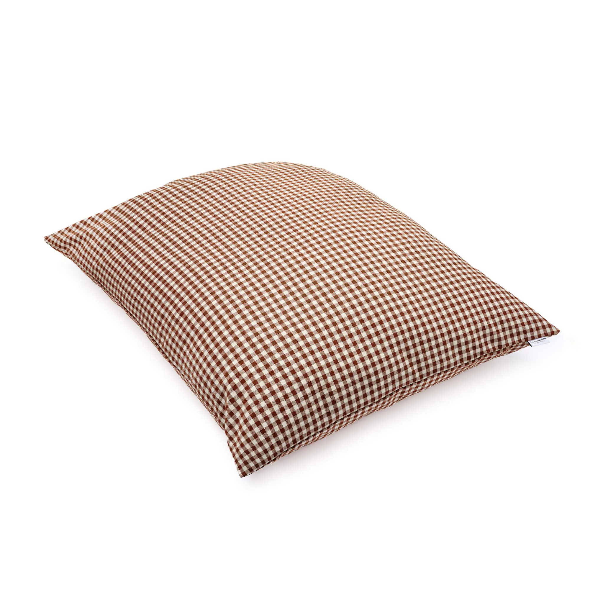 Heather Taylor Home x TFD Mini Gingham Nutmeg Dog Bed