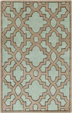 Kinglea Transitional Teal/Light Brown Area Rug