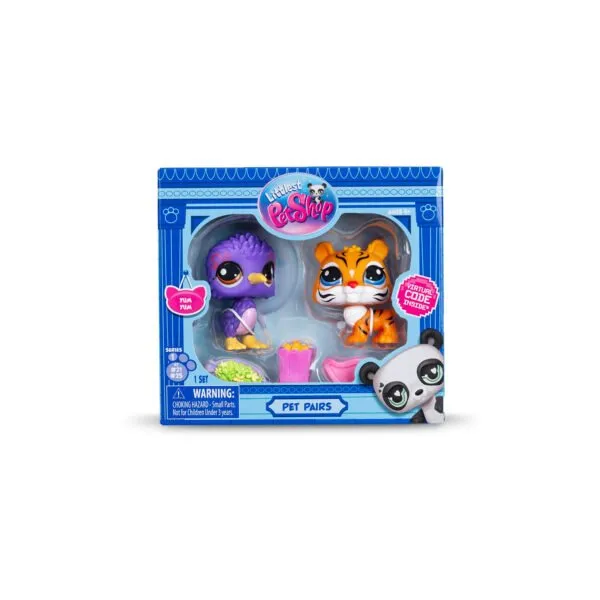 Littlest Pet Shop Pet Pairs Play Set - Kiwi #22 and Tiger #26