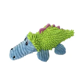 Pastel Alligator Plush Dog Toy