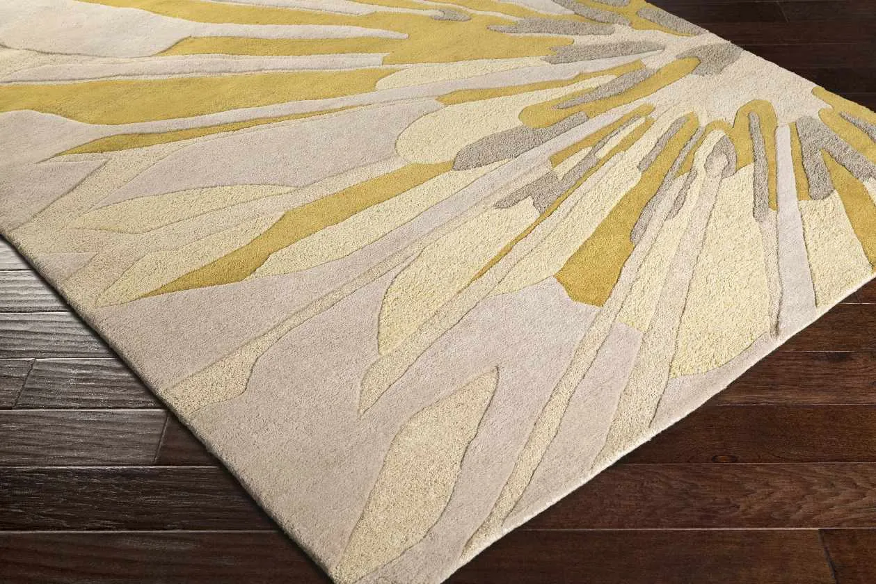 Porsaggra Modern Beige Area Rug