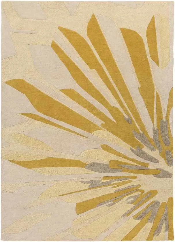 Porsaggra Modern Beige Area Rug