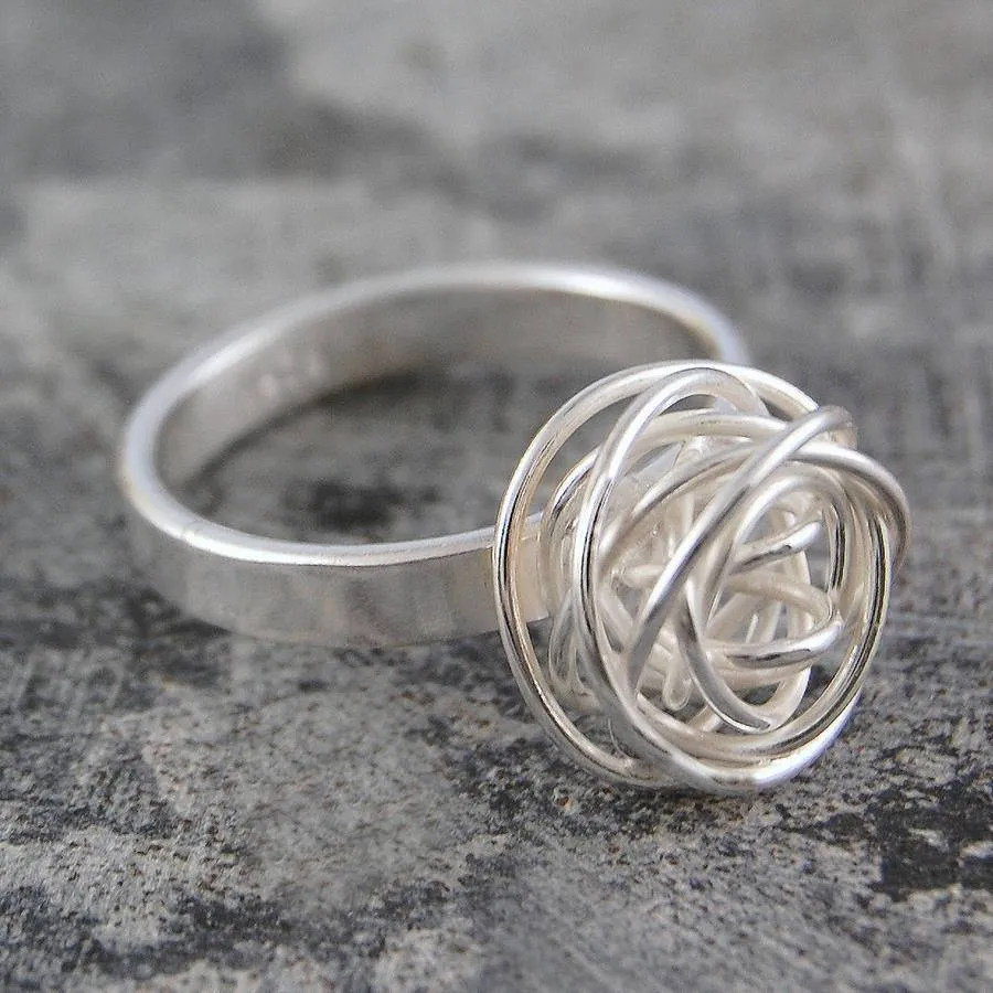 Silver Nest Ring by Otis Jaxon